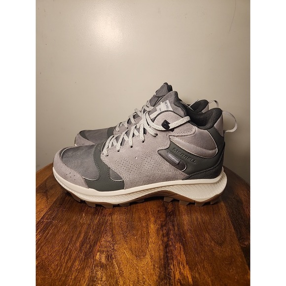Merrell J038733 Mens Sz 9.5 Tempo‎ Sol Mid WP Alloy Grey Waterproof Hiking Boots main image 5
